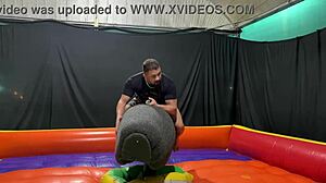 naughty bull ride ends with squirt