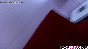 yo, watch teen trinity rae learn to ride a big cock pov