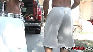 Melody Nakai Ebony With Natural Tits In Athletic Leggings!