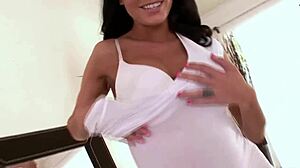 cougar milf deepthroats huge cock pov, facefucks and cum facial wow 😍