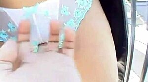 Watch this Japanese amateur get her pussy pounded doggystyle outside the building and take a cumshot