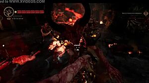 Detailed succubus battle in bonus comic arena stage