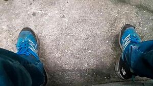 Detailed Scene of Gay Brazilian Man Masturbating in the Forest