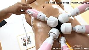 Watch Busty Akimi Masturbate with Toys! Her Big Tits Bounce!