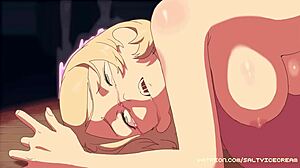 Neko Cat Girl in Hentai with Big Tits and Pussy Play