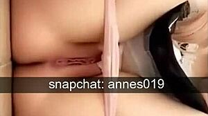 this teen amateur girl masturbates her lovely pussy with a small dildo, oh god it feels so good