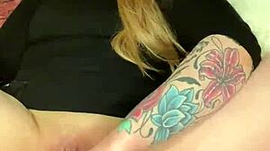 Milf whore's juicy shaved pussy gets pumped and double penetrated with toys