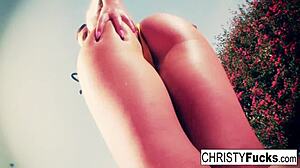 Wow, Hot Christy Mack Masturbating in Shower!