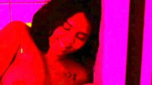 gaia monroe's alone in the shower, big tit goddess bathing