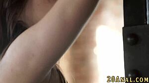 Babe gets her ass fingered and rimmed before anal assfucking and cumshot