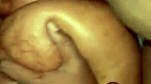 In a steamy threesome, ebony lovers engage in riding, cowgirl, and doggystyle with big cocks and asses.