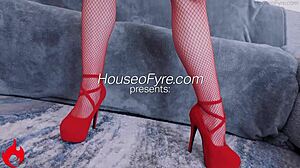 Octavia Red Rides Huge Cock in Cowgirl