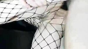 Slender girlfriend fucked hard in tight pussy