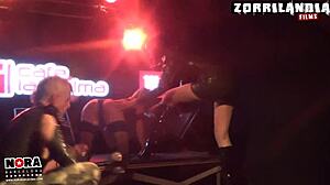 Blonde teen pornstar in spanish erotic bondage, hardcore sex with spanking and fetish elements