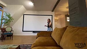 The step brother teaches his stepsister anal sex