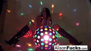 sexy big boobed disco ball babe alison tyler