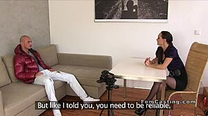 Young Big Cock Stud Hammers Female Agent Hard