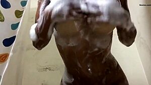 Amateur European Girl Showers With Silicone Big Tits In Homemade Bathing Scene