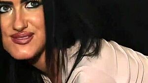 hot stunner swallows cum after facial