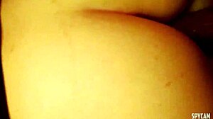 Skinny teen couple sneaks quick fuck while parents sleep nearby. Things get messy with facial finish.