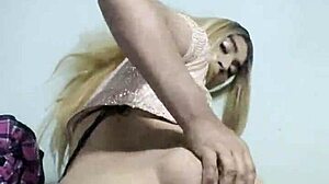 Travesti Masturbating Intensely in a Hot Solo Crossdressing Session with Sensual Moves and Erotic Vibes