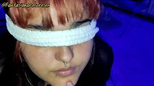 Fantasiahardcoresex Blindfolded Friend in Wild Sex Game.