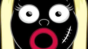 Olivia Laroche's holes get stuffed by black and white cocks in group action