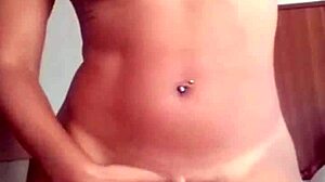 Watch Agatha, the married carioca, rip her clothes off in a hot striptease on webcam while her cuckold husband is at work!