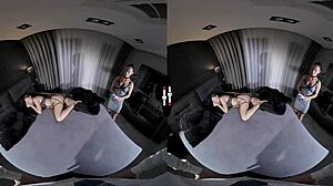 Hey, wanna cum with me in the dark room? VR experience with hardcore brunette action awaits you!