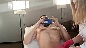 Sugarnadya dominates client with trimmed pussy and monster cock fucking