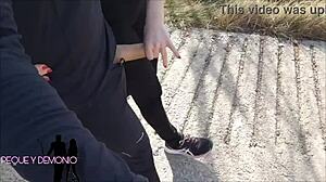 Sports Day Turns Wild: Sucking and Banging My Trainer Against a Tree!