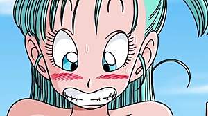 Bulma's uncensored adventure with monsters in hentai
