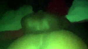 Ebony nympho's petite frame craves big cock