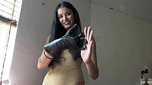 What about that gold leotard in the solo performance?