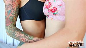 Sarah jessie and penny pax share cock