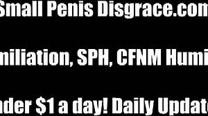 Wow, Your Tiny Penis Is So Small 18+, I Can Barely See It, Sph Humiliation Bound Femdom.