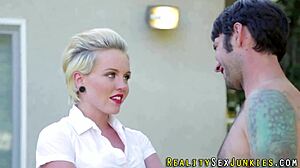 real pornstar getting a facial after blowjob and doggystyle 😏