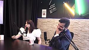 Lady Snow in sheer red lingerie 😘