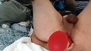 Chastity Caged Pup Plays With Her Bad Dragon 😈