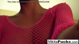 Hot Milf Nikita in Fishnets Solo