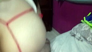 I watched that brunette neighbor give an amazing handjob and then ride with her big ass.