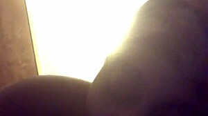 she's sucking that black guy's cock in a blowjob