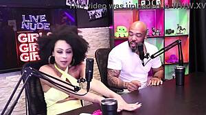 Debora andrade gives sensual blowjob to black guy