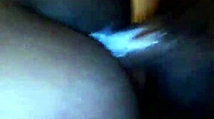 her pussy got creampied by big black cock.