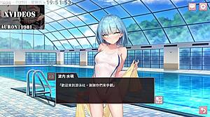 Anime hentai club activity features blowjob on monster cock