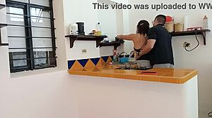 Building security enters my house, i can't contain the urge and he lets me fuck him hard. 😈