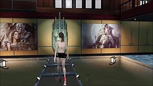 In Fallout 4, players explore good fashion options while on the water with cute brunette characters