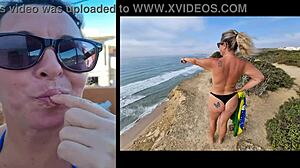 Lisa Aranha gets sensual and almost falls from the stairs!