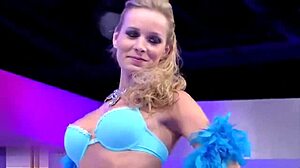 ana wongal showcases natural tits and ass in lingerie parade