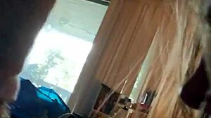 quick blowjob from brunette teen